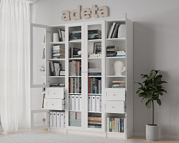 Изображение товара Книжный шкаф Билли 366 white ИКЕА (IKEA) на сайте adeta.ru